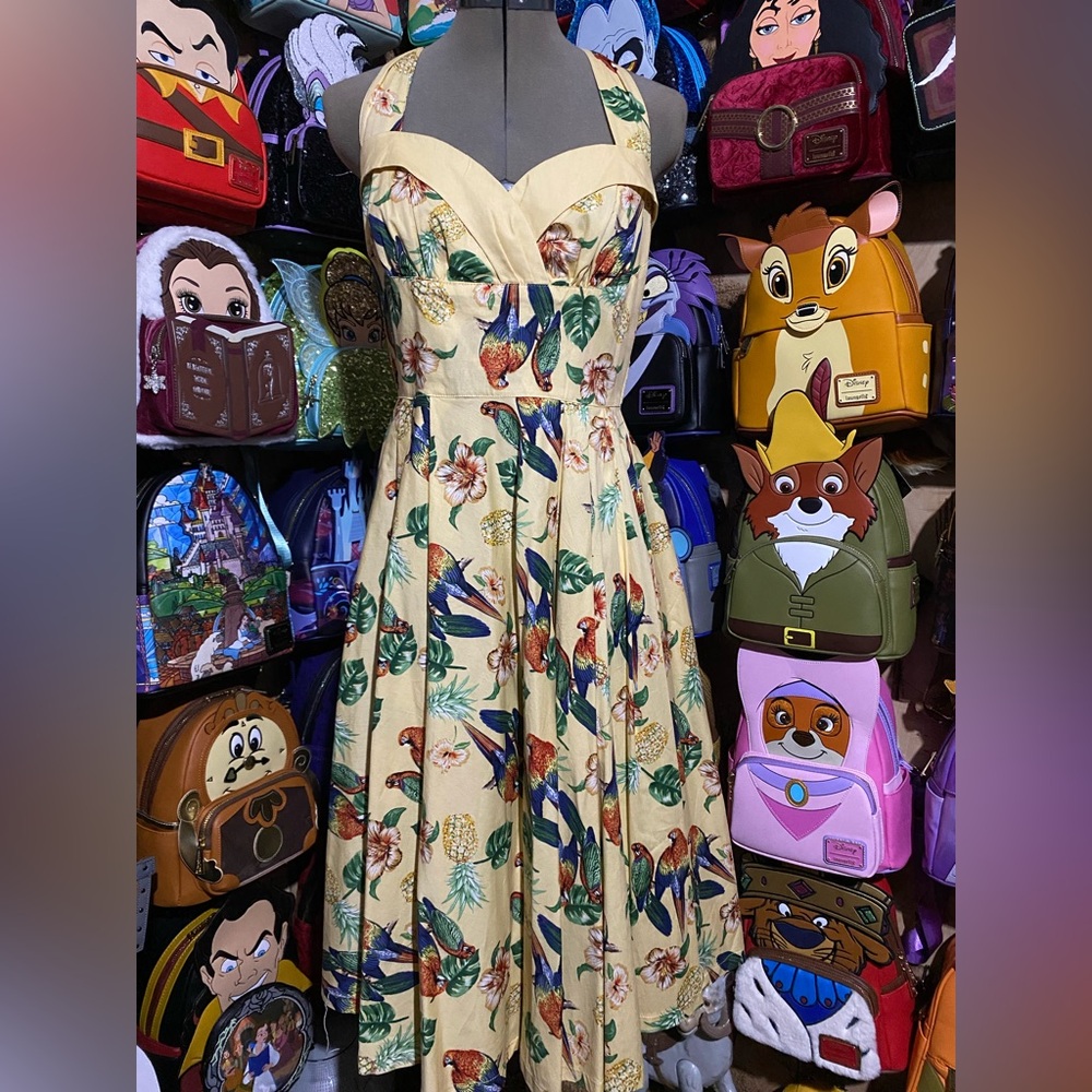 Hell Bunny Tropical Print Dress
